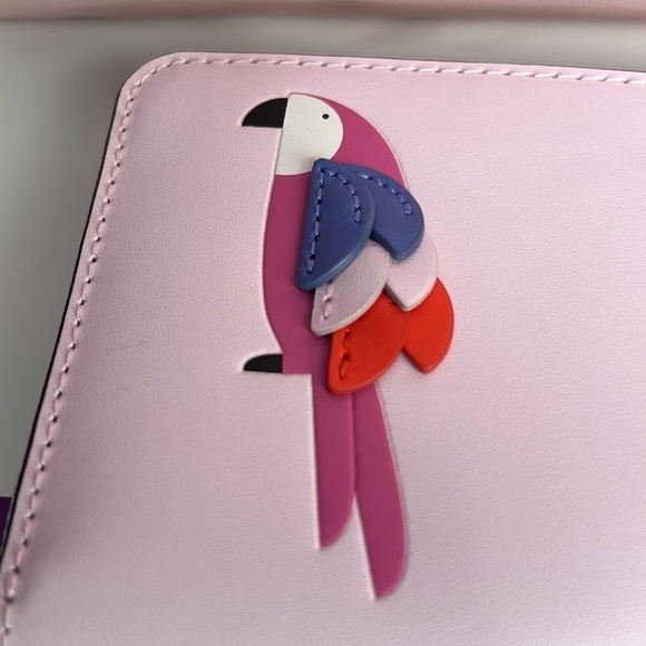 Kate Spade Flock Party Parrot Continental Walle - Picture 5 of 6